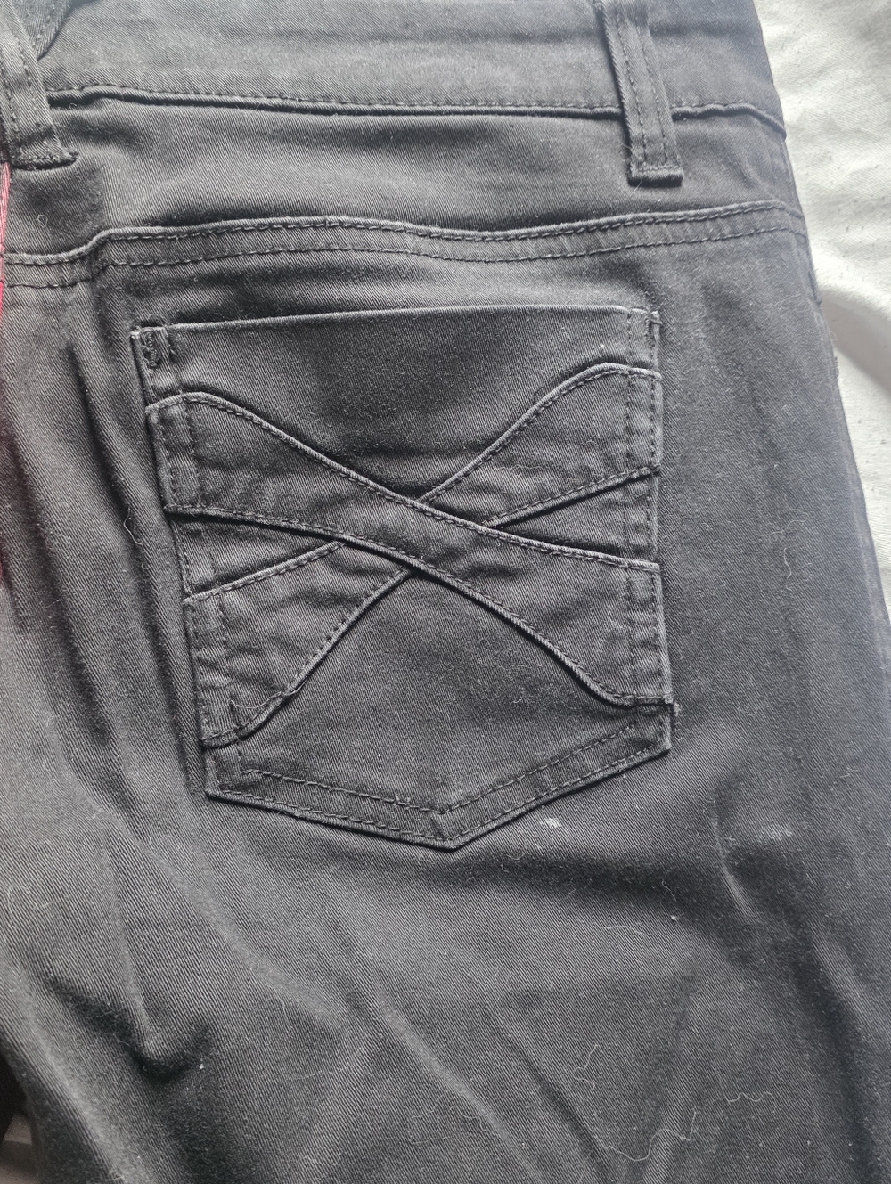 Royal Bones Daang Goodman Skinny Jeans Black Red Y2k - Picture 8 of 11
